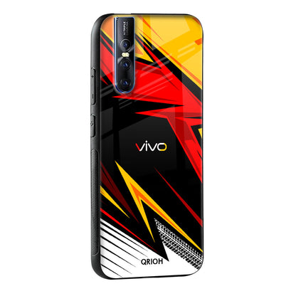 Race Jersey Pattern Glass Case For Vivo T1 5G