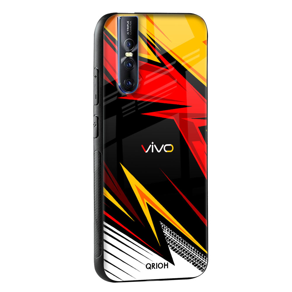 Race Jersey Pattern Glass Case For Vivo X50 Pro