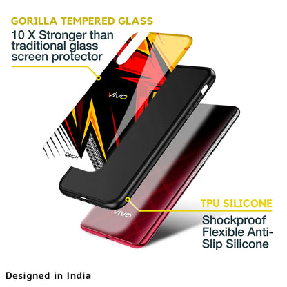 Race Jersey Pattern Glass Case For Vivo T1 5G