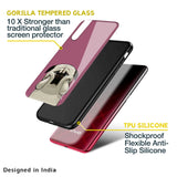 Funny Pug Face Glass Case For Vivo V25
