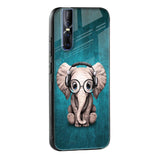 Adorable Baby Elephant Glass Case For Vivo V25 Pro