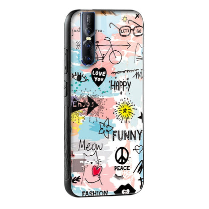 Just For You Glass Case For Vivo V25