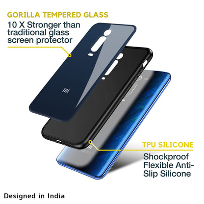 Overshadow Blue Glass Case For Redmi 11 Prime