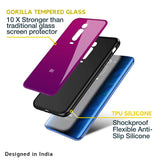 Magenta Gradient Glass Case For Redmi Note 10 Pro Max