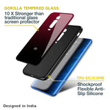 Wine Red Glass Case For Redmi Note 10 Pro Max