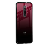 Wine Red Glass Case For Redmi Note 10 Pro Max