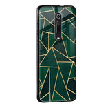 Abstract Green Glass Case For Redmi Note 9 Pro