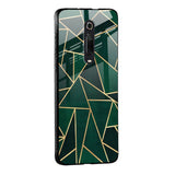 Abstract Green Glass Case For Redmi A1