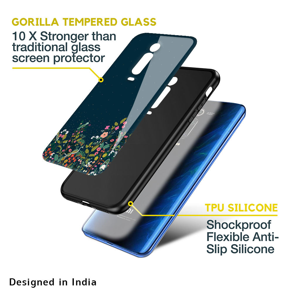 Small Garden Glass Case For Redmi Note 10 Pro Max