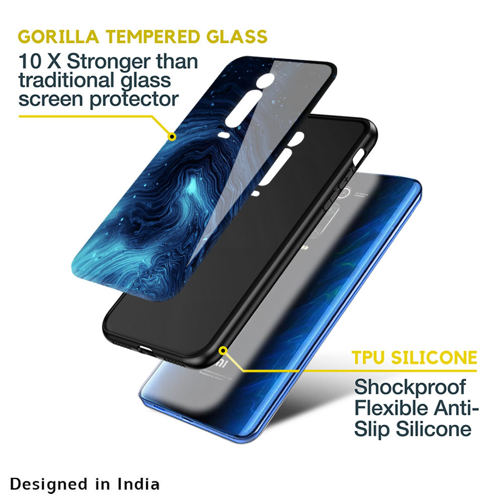 Dazzling Ocean Gradient Glass Case For Redmi A1