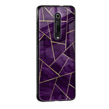 Geometric Purple Glass Case For Redmi Note 10 Pro Max