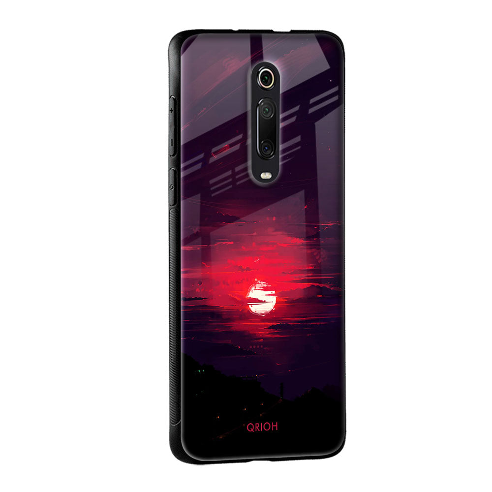 Morning Red Sky Glass Case For Xiaomi Mi A3