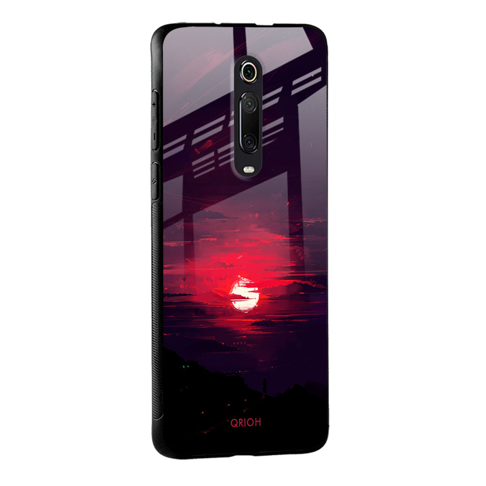 Morning Red Sky Glass Case For Redmi 11 Prime