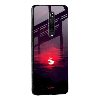 Morning Red Sky Glass Case For Redmi 11 Prime