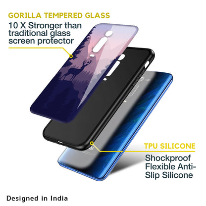 Deer In Night Glass Case For Xiaomi Mi A3