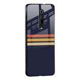 Tricolor Stripes Glass Case For Mi 11i HyperCharge