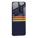 Tricolor Stripes Glass Case For Redmi A1