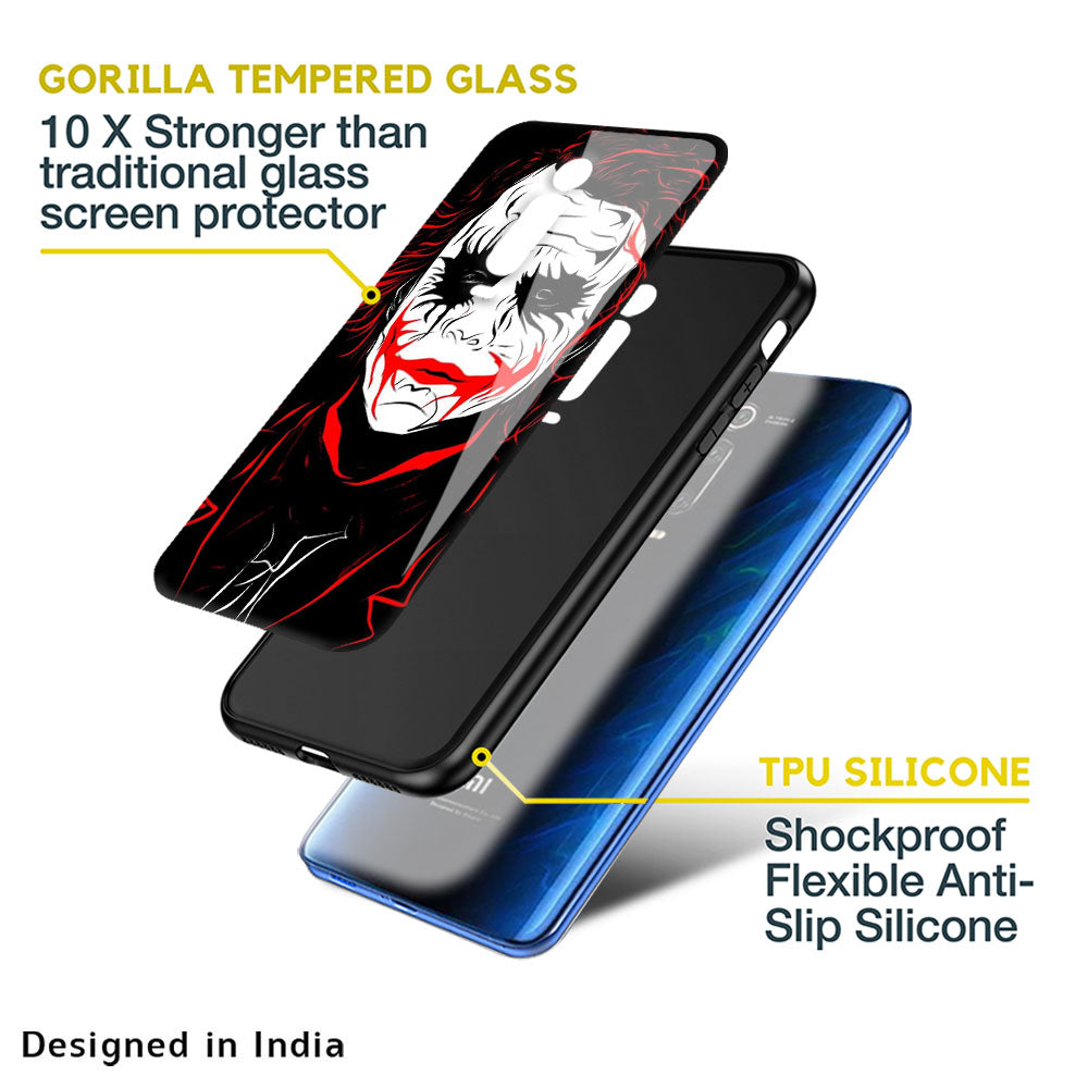 Life In Dark Glass Case For Redmi A1