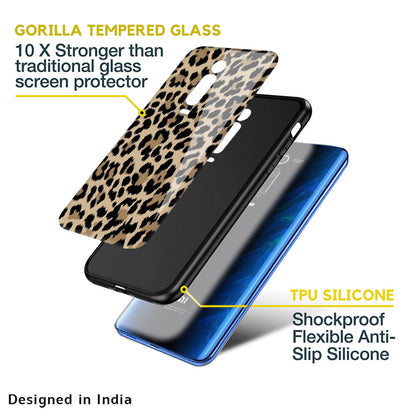 Leopard Seamless Glass Case For Redmi Note 11 Pro 5G