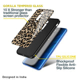 Leopard Seamless Glass Case For Redmi Note 10T 5G