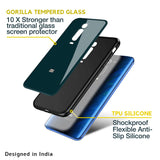 Hunter Green Glass Case For Redmi 9 prime