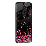 Heart Rain Fall Glass Case For Redmi Note 10 Pro Max