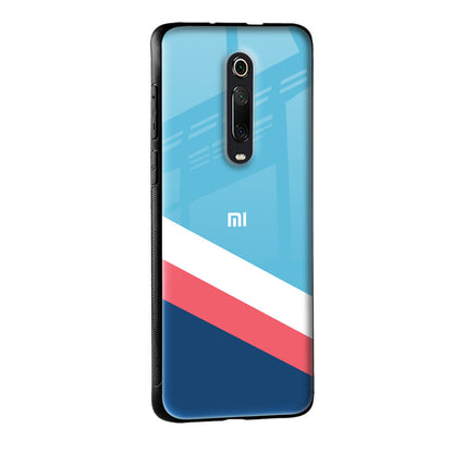 Pink & White Stripes Glass Case For Redmi Note 10 Pro Max