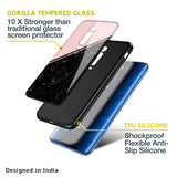 Marble Texture Pink Glass Case For Redmi Note 10 Pro Max