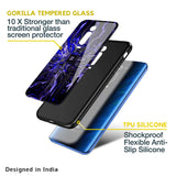 Techno Color Pattern Glass Case For Redmi Note 10 Pro Max