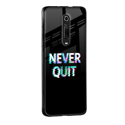 Never Quit Glass Case For Redmi Note 10 Pro Max