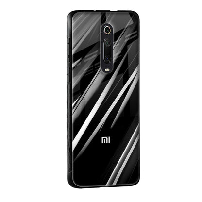 Black & Grey Gradient Glass Case For Xiaomi Mi A3