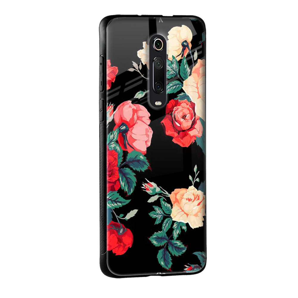 Floral Bunch Glass Case For Redmi Note 10 Pro Max