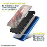 Pink And Grey Marble Glass Case For Redmi Note 10 Pro Max