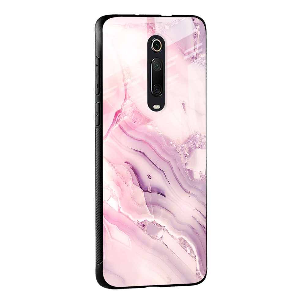 Diamond Pink Gradient Glass Case For Redmi A1