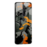 Camouflage Orange Glass Case For Redmi A1