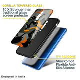 Camouflage Orange Glass Case For Redmi A1