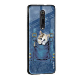 Kitty In Pocket Glass Case For Redmi Note 10 Pro Max