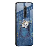 Kitty In Pocket Glass Case For Redmi A1