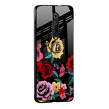 Floral Decorative Glass Case For Redmi A1
