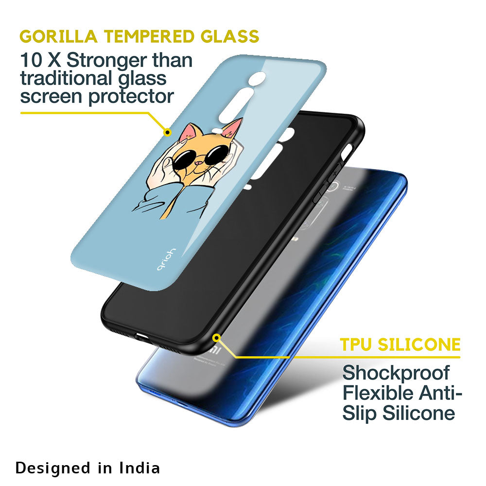 Adorable Cute Kitty Glass Case For Mi Redmi Note 10