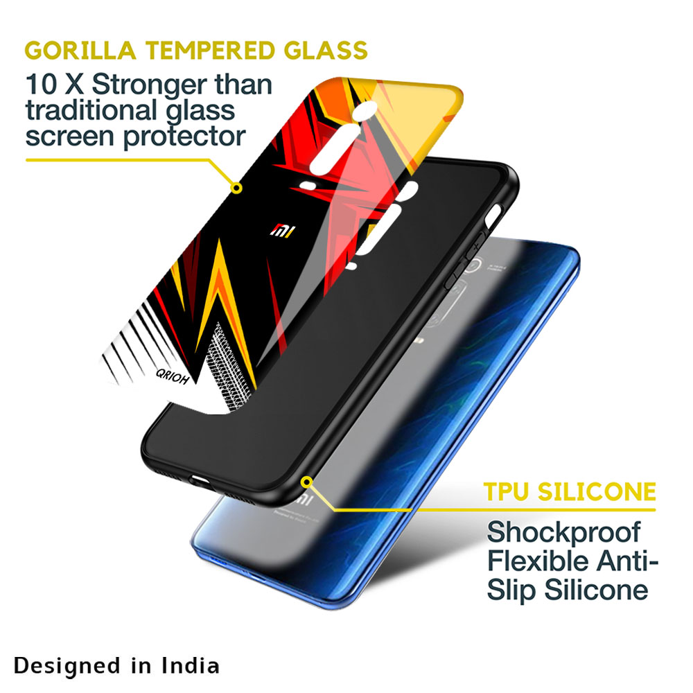 Race Jersey Pattern Glass Case For Redmi Note 11 Pro 5G