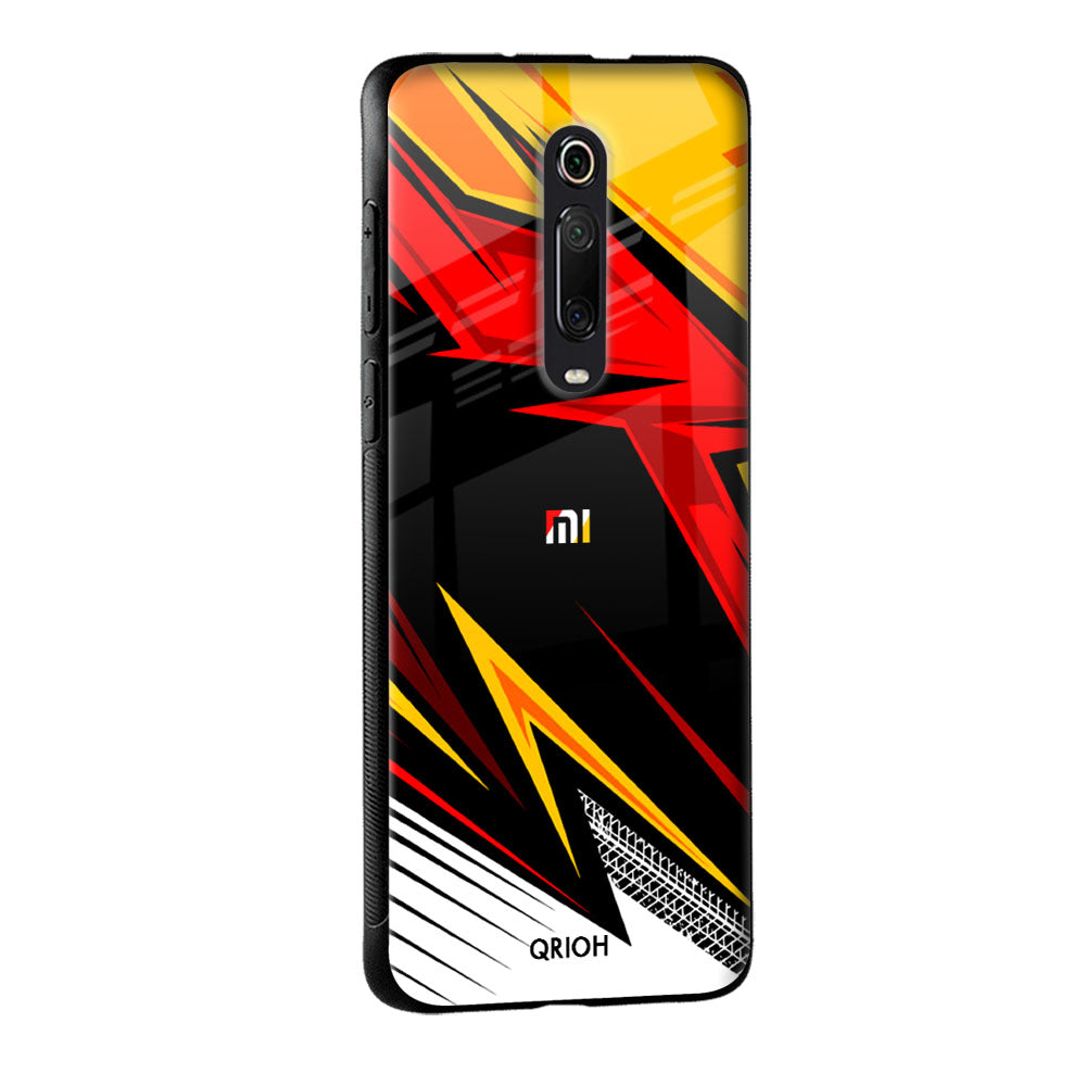 Race Jersey Pattern Glass Case For Xiaomi Mi A3