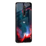 Brush Art Glass Case For Redmi Note 10 Pro Max