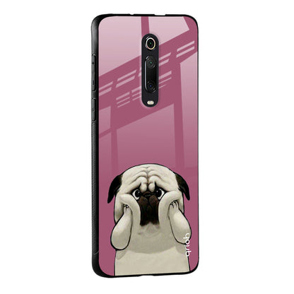 Funny Pug Face Glass Case For Redmi A1
