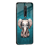 Adorable Baby Elephant Glass Case For Redmi Note 9 Pro