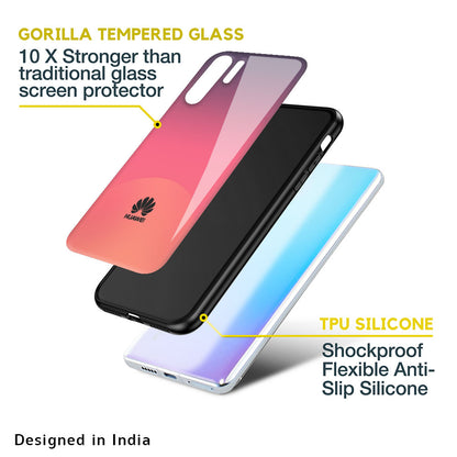 Sunset Orange Glass Case for Huawei P40 Pro