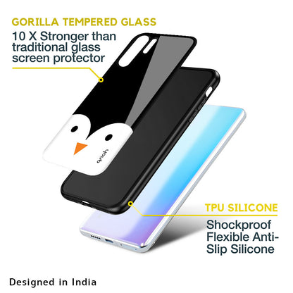 Cute Penguin Glass Case for Huawei P40 Pro