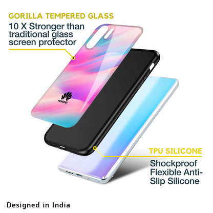 Colorful Waves Glass case for Huawei P40 Pro