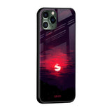 Morning Red Sky Glass Case For iPhone XS Max