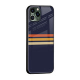 Tricolor Stripes Glass Case For iPhone 11 Pro Max